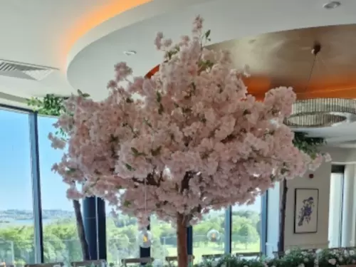 Glasson-Lake-House-blush-pink-trees